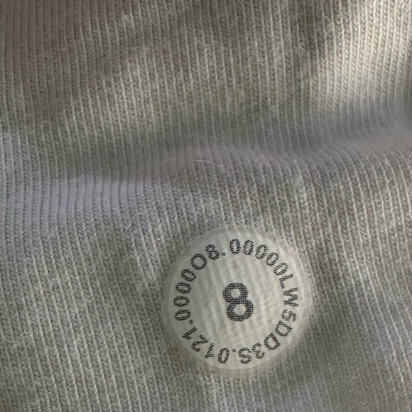 Lululemon Relaxed Fit Scuba Jogger - Size 8 - Heathered Core Ultra alight Grey - Picture 8 of 8